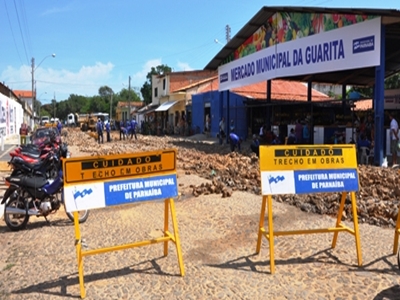 Iniciam as obras de recuperação poliédrica no mercado da Guarita