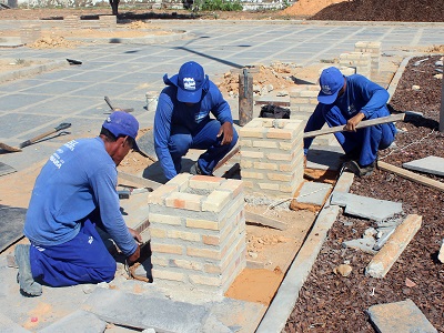 Obras da praça do Broderville estão em fase de conclusão