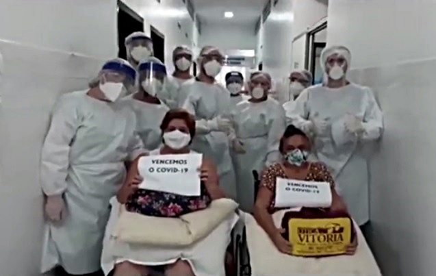 Emoção: Mãe e filha vencem juntas a Covid-19 em tratamento no Hospital de Campanha de Parnaíba Emoção: Mãe e filha vencem juntas a Covid-19 em tratamento no Hospital de Campanha de Parnaíba