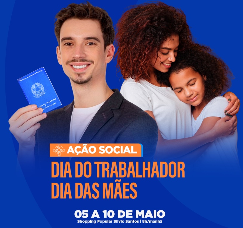 De 5 a 10 de maio, Prefeitura de Parnaíba realiza programação especial com serviços gratuitos no Shopping Popular Sílvio Santos De 5 a 10 de maio, Prefeitura de Parnaíba realiza programação especial com serviços gratuitos no Shopping Popular Sílvio Santos