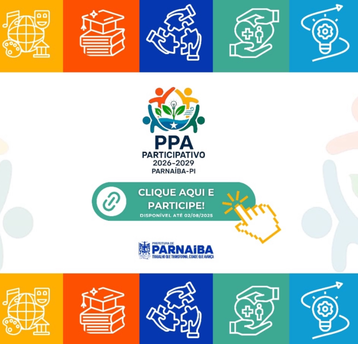 Participe do Plano Plurianual (PPA) de Parnaíba para o quadriênio 2026-2029