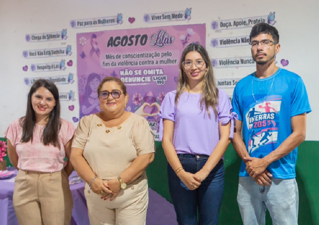SEDESC reforça ações da campanha Agosto Lilás de combate à violência contra as mulheres