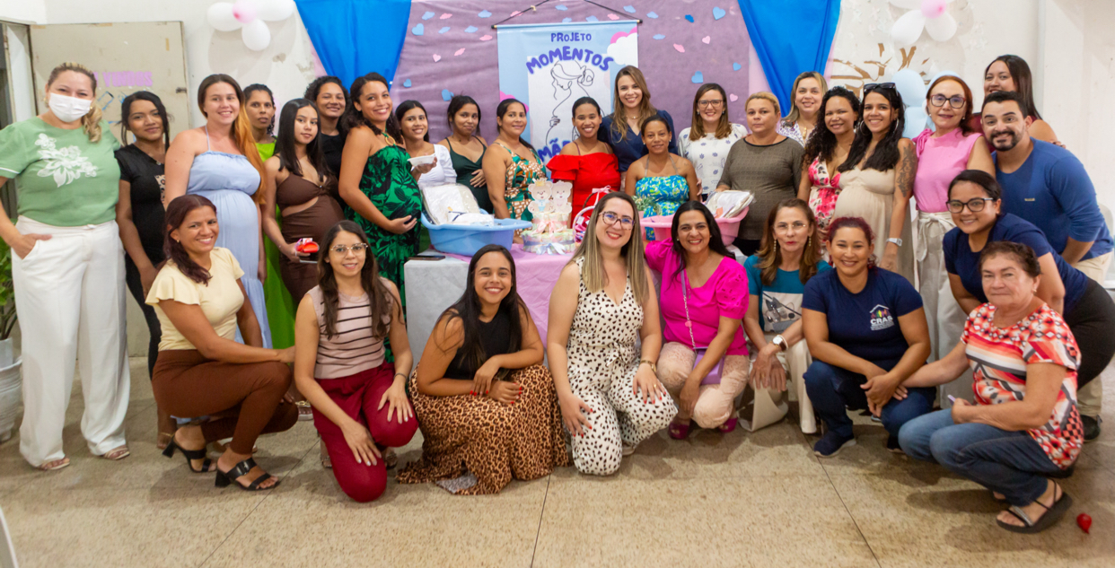 Secretária Anália Priscilla participa de ação do Projeto Mamãe&Bebê no CRAS Mendonça Clark