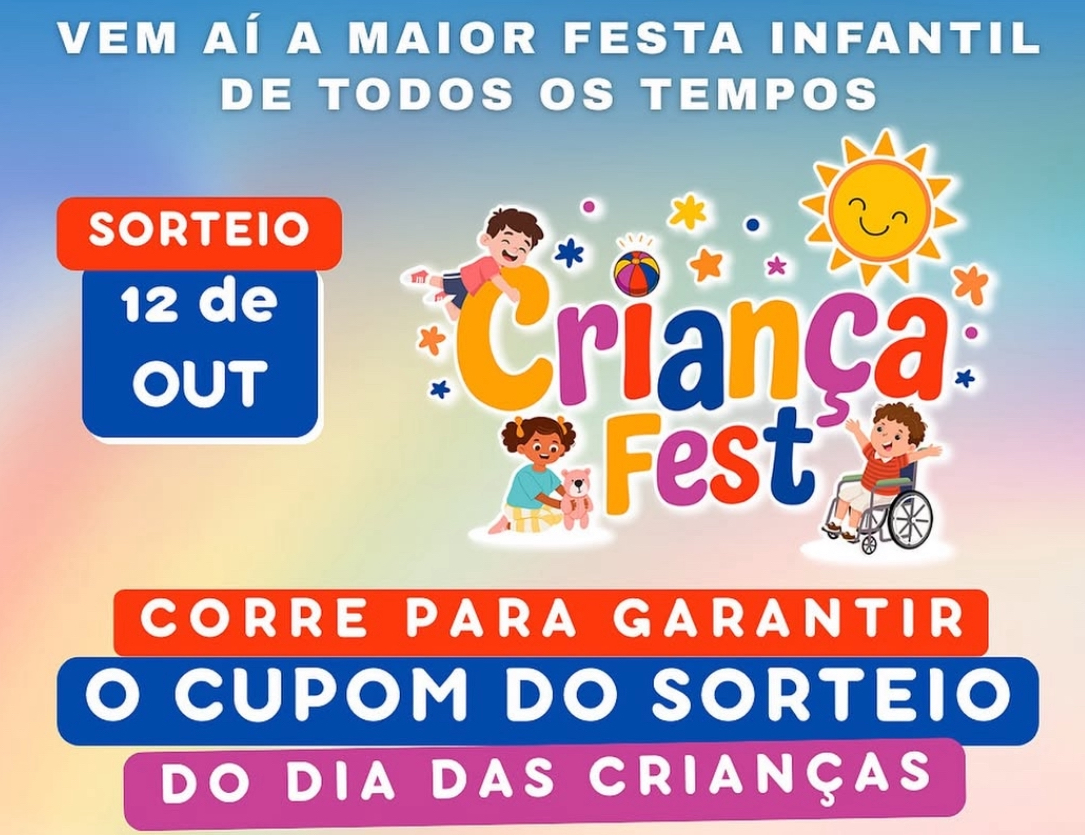 Prefeito Francisco Emanuel e Primeira-Dama Anália Priscilla vão realizar o Criança FEST 2025 no dia 12 de outubro, o maior evento infantil de todos os tempos Prefeito Francisco Emanuel e Primeira-Dama Anália Priscilla vão realizar o Criança FEST 2025 no dia 12 de outubro, o maior evento infantil de todos os tempos