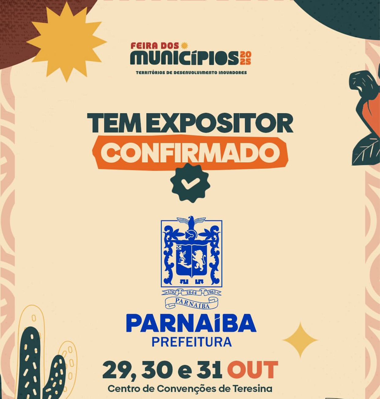 Prefeitura de Parnaíba marca presença na Feira dos Municípios 2025 em Teresina Prefeitura de Parnaíba marca presença na Feira dos Municípios 2025 em Teresina