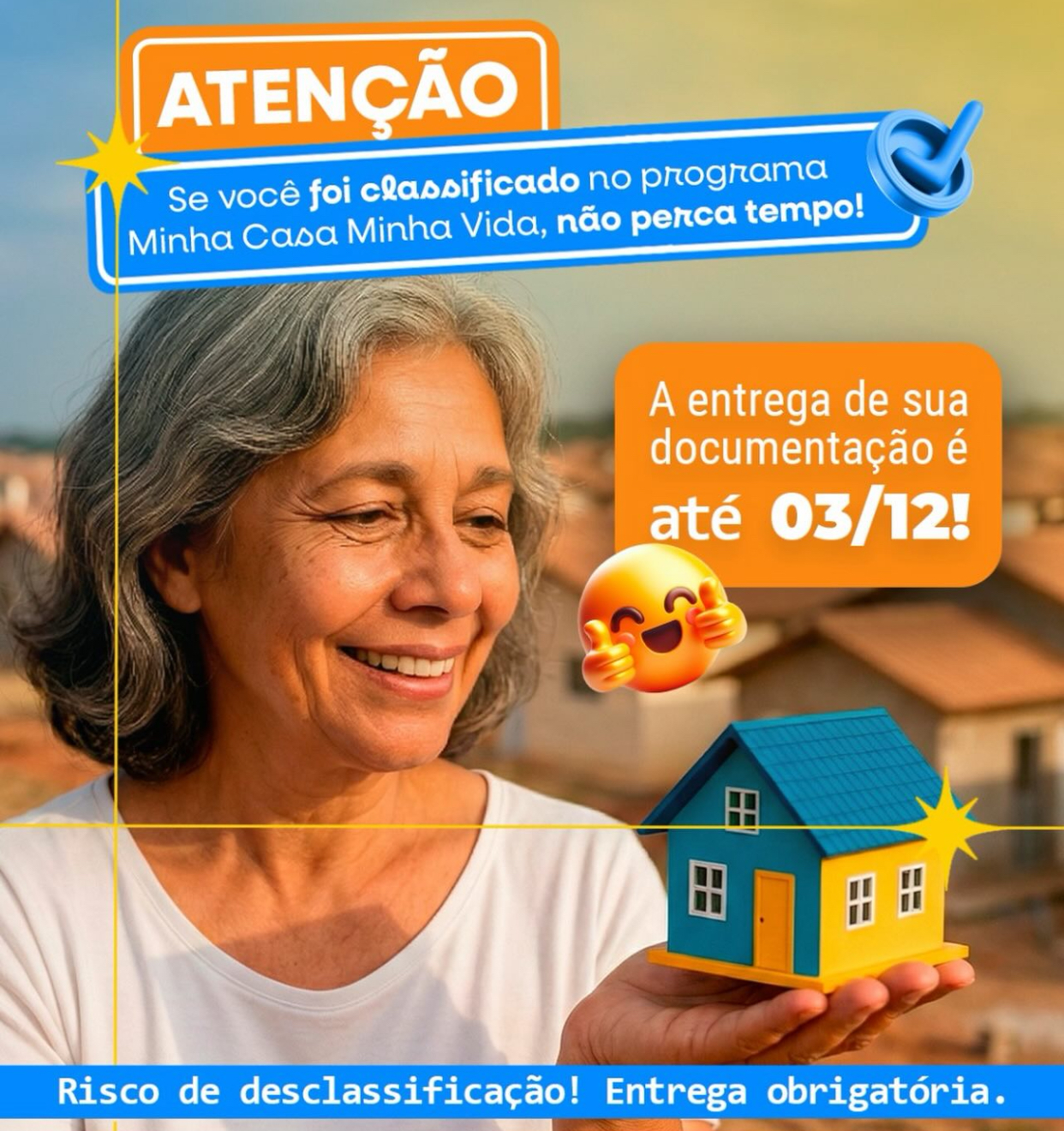 Entrega de documentos dos classificados do programa Minha Casa, Minha Vida Dom Rufino IV segue até dia 3 de dezembro de 2025